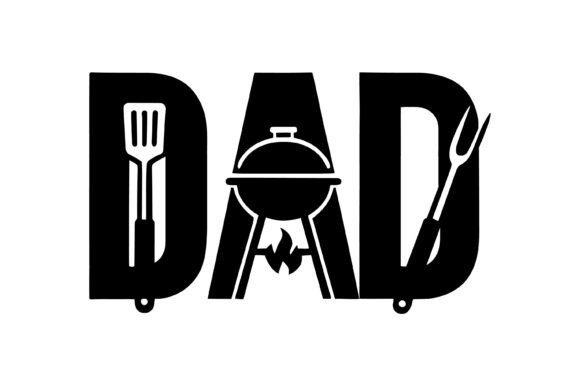 BBQ Dad Grill Tools Graphics for T-Shirt Designs