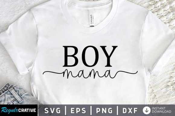 Boy Mama Svg Design: A Versatile Graphics Asset for T-Shirts