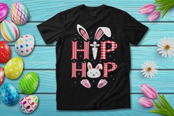 Hip Hop Cute Easter Rabbit Design for T-Shirt Graphics