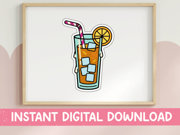 Iced Tea Glass Sticker Design: An Embroidery Review
