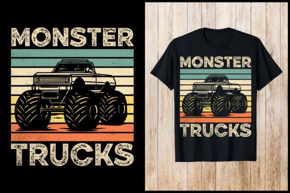 Monster Truck Retro T-Shirt Design: Graphics Review