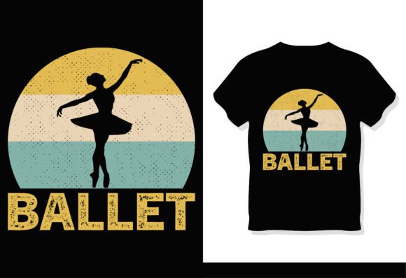 Retro 80s 90s Ballet T-shirt Design: A Graphics Gem