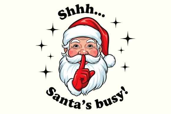 Santa’s Busy Graphics for Festive T-Shirt Designs