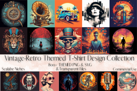 Vintage Retro T-Shirt Design Collection: A Graphics Must-Have