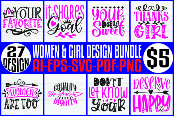 Women Girl T-Shirt Designs: Graphics Review
